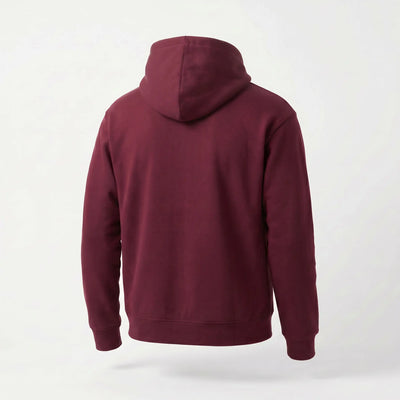 Maroon hoodie on a white background