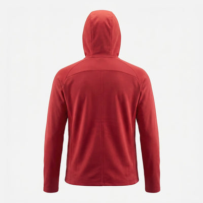 Red hoodie on a white background