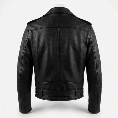 Double Rider Leather Jacket back view private label apparel