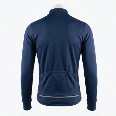 Long Sleeve Cycling Jersey back view private label apparel