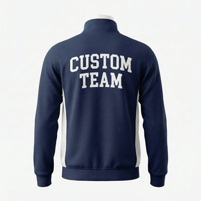 Team Tracksuit Jacket back view private label apparel
