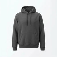 Gray hoodie on a light gray background