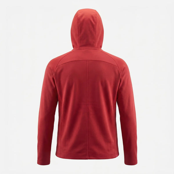 Red hoodie on a white background