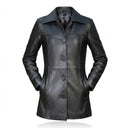 women leather jacket on white background.
