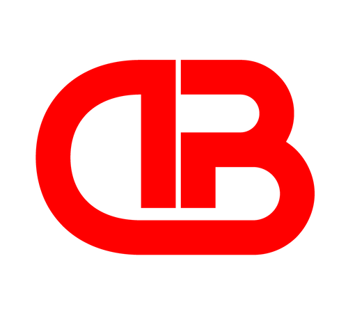 Red 'DB' logo on a white background