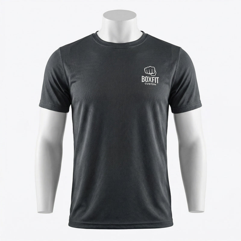 Boxing Training Shirt front view custom manufacturing