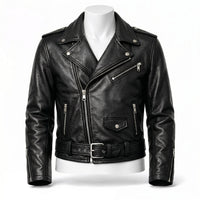 Custom Classic Biker Leather Jacket