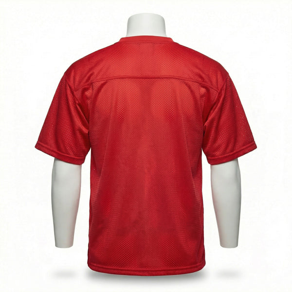 Football Practice Jersey back view private label apparel